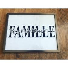 cadre personnalisé famille