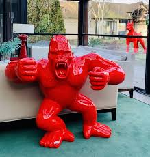 statue gorille resine