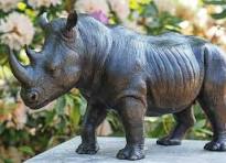 sculpture rhinocéros