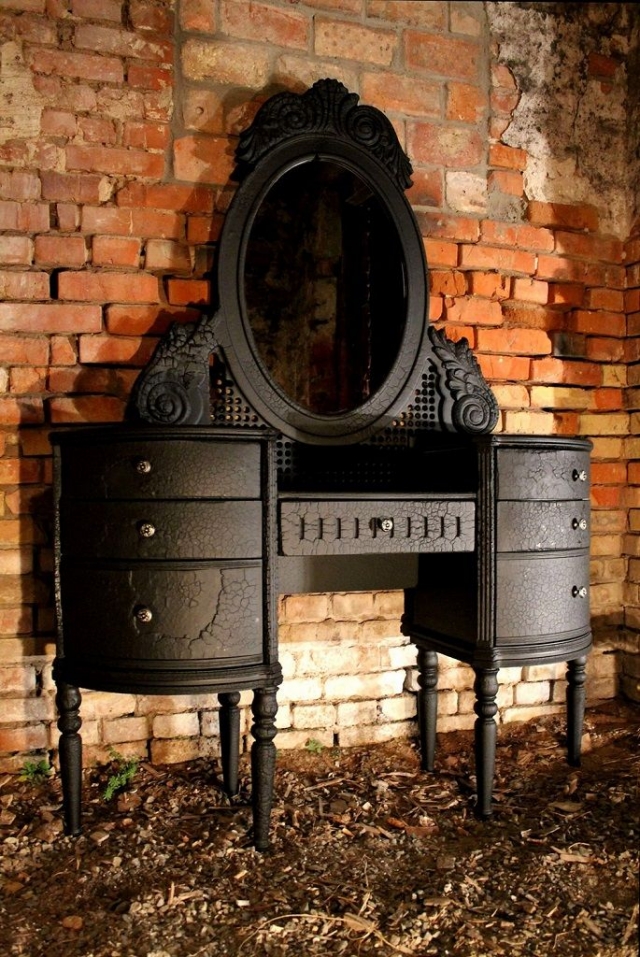 miroir baroque noir