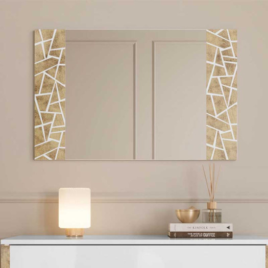 miroir blanc rectangulaire