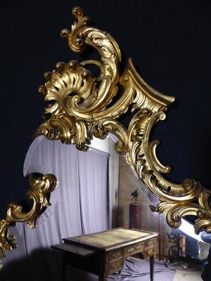 miroir sur pied baroque