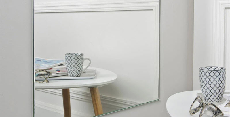 miroir argenté