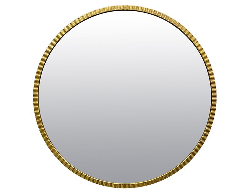 miroir doré rond