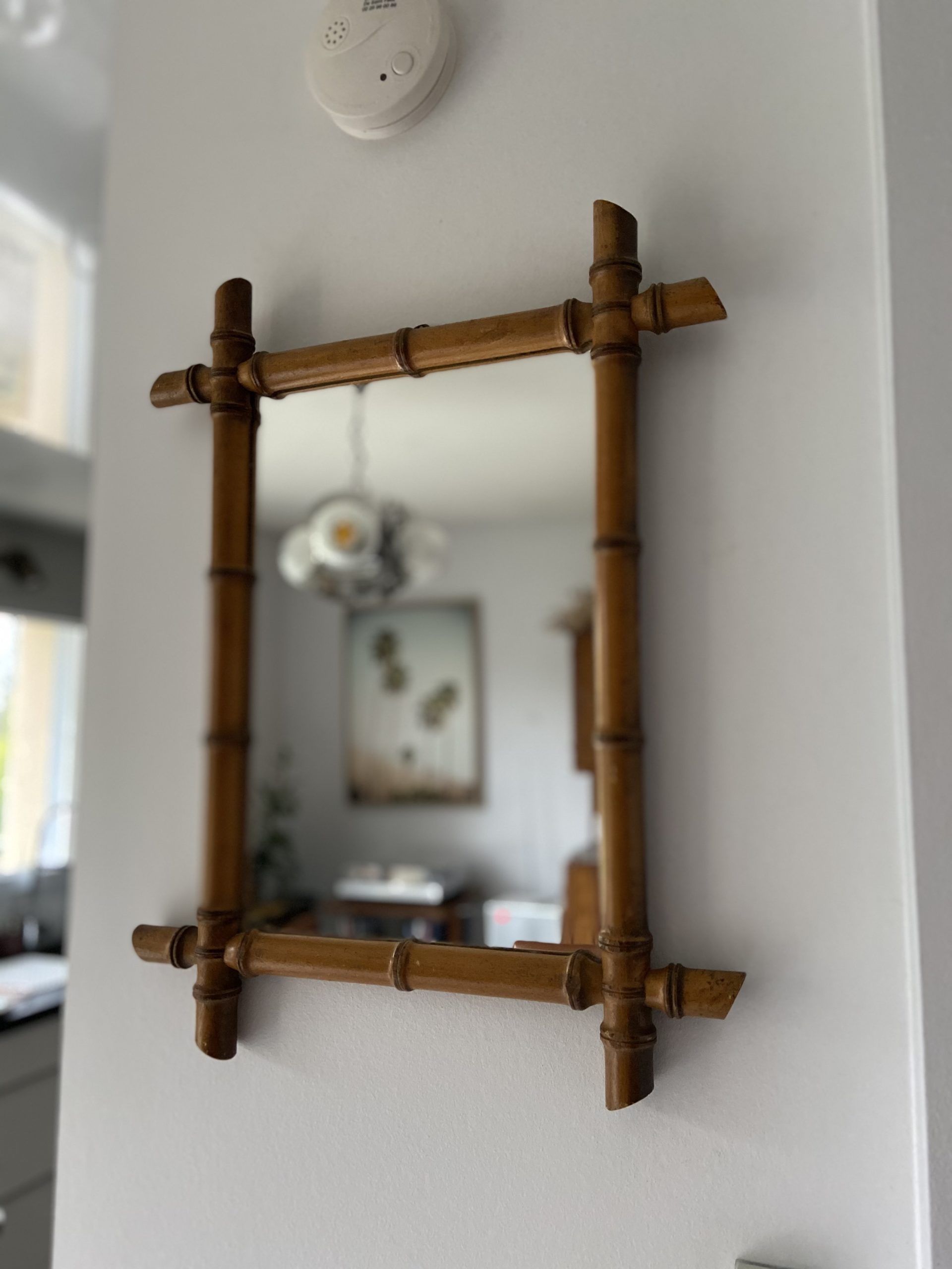miroir bambou
