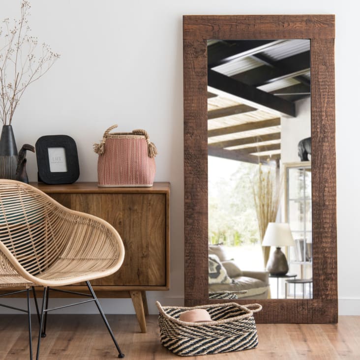 miroir bois rectangulaire