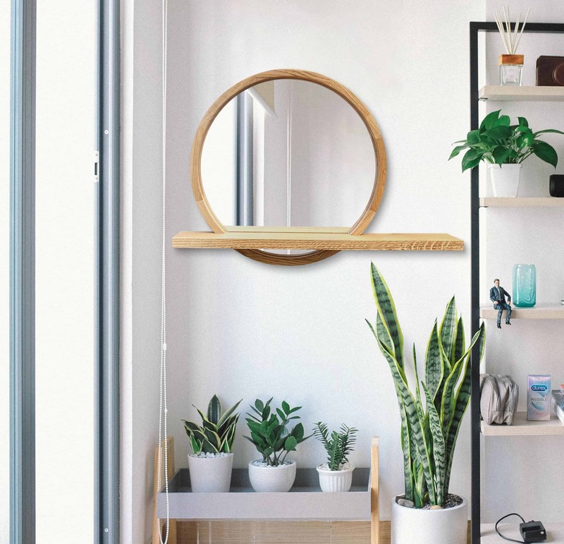 miroir etagere