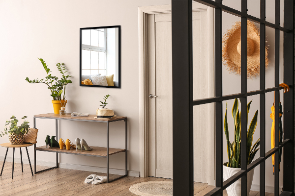 miroir rectangulaire noir